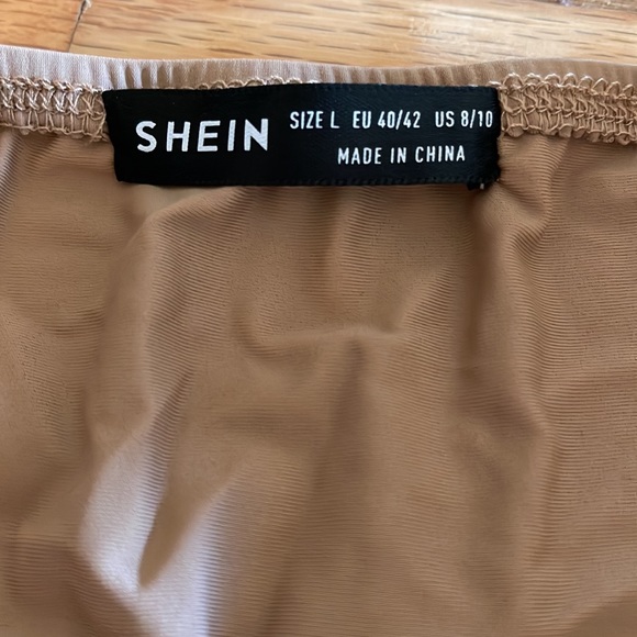 Shein Asymmetrical Brown Bodysuit - Picture 7 of 7